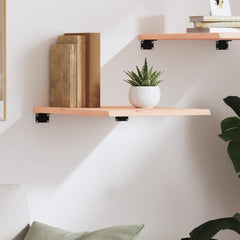 vidaXL Wall Shelf 40x50x2 cm Untreated Solid Wood Oak 3