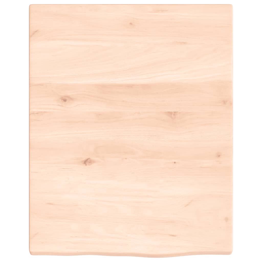 vidaXL Wall Shelf 40x50x2 cm Untreated Solid Wood Oak 4