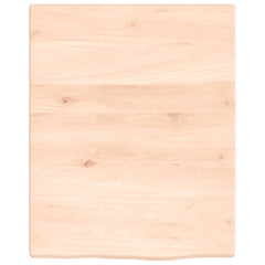vidaXL Wall Shelf 40x50x2 cm Untreated Solid Wood Oak 4