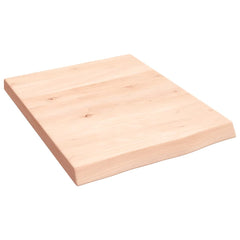 vidaXL Wall Shelf 40x50x(2-4) cm Untreated Solid Wood Oak 2