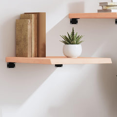 vidaXL Wall Shelf 40x50x(2-4) cm Untreated Solid Wood Oak 1