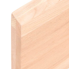 vidaXL Wall Shelf 60x20x4 cm Untreated Solid Wood Oak 6