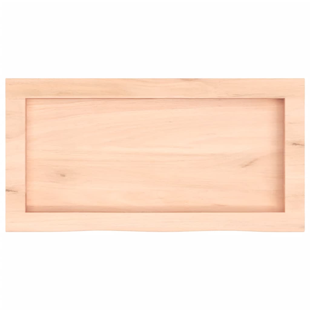 vidaXL Wall Shelf 60x30x(2-4) cm Untreated Solid Wood Oak 5