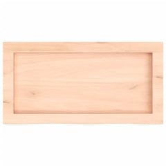 vidaXL Wall Shelf 60x30x(2-4) cm Untreated Solid Wood Oak 5