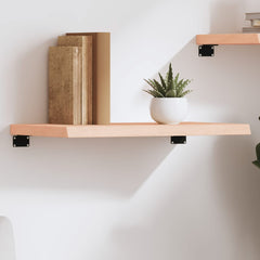 vidaXL Wall Shelf 60x30x(2-4) cm Untreated Solid Wood Oak 1