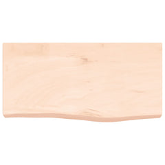 vidaXL Wall Shelf 60x30x(2-6) cm Untreated Solid Wood Oak 4
