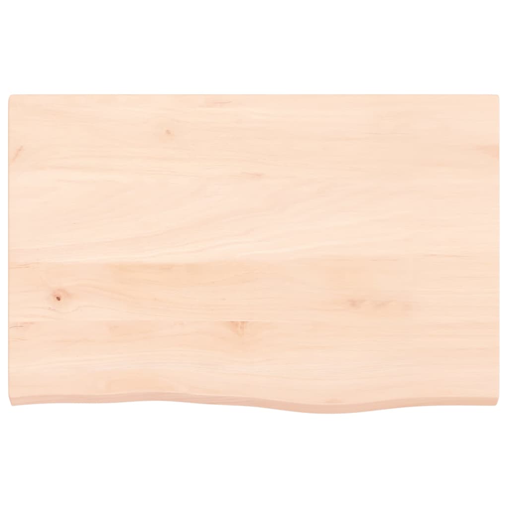 vidaXL Wall Shelf 60x40x2 cm Untreated Solid Wood Oak 4