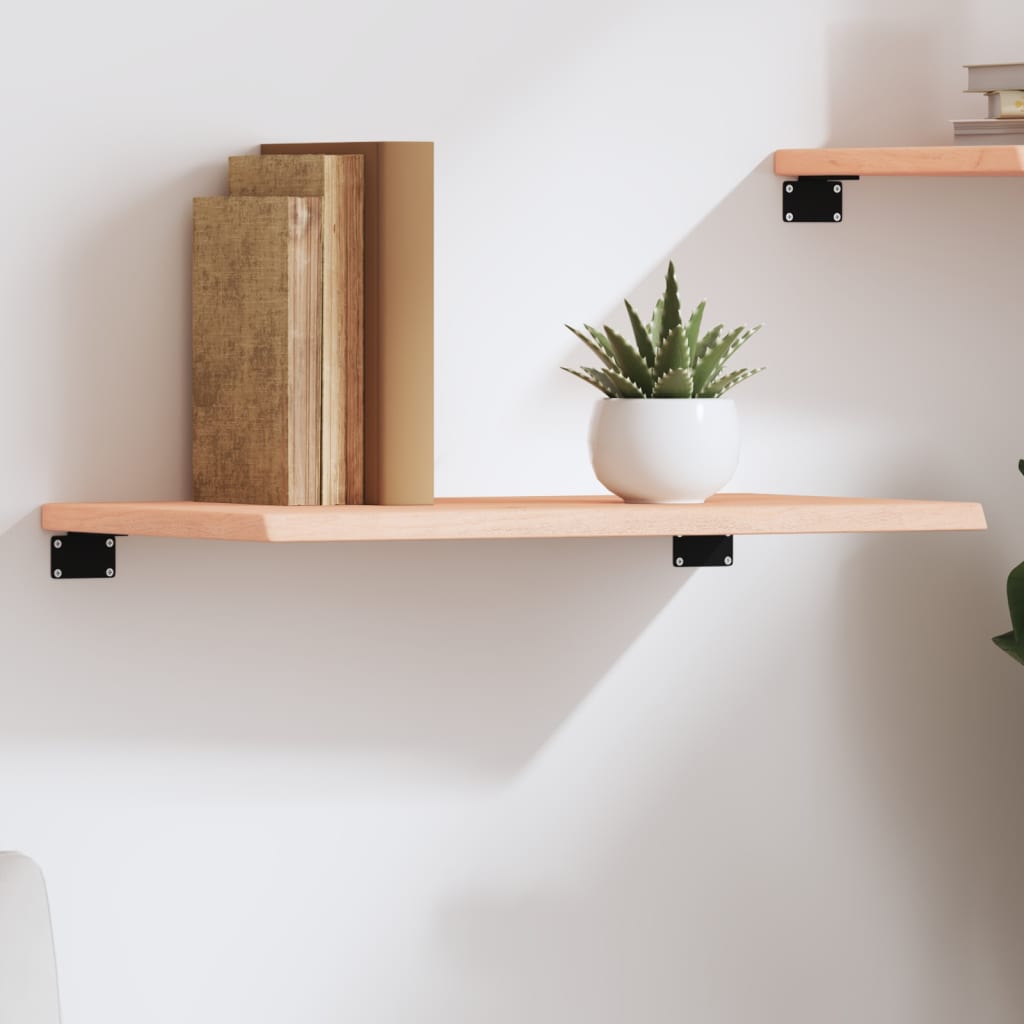 vidaXL Wall Shelf 60x40x2 cm Untreated Solid Wood Oak 1
