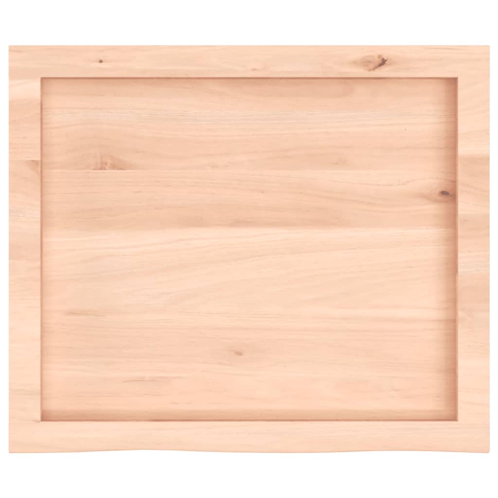 vidaXL Wall Shelf 60x50x(2-4) cm Untreated Solid Wood Oak 5