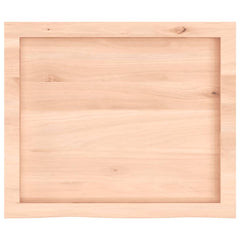 vidaXL Wall Shelf 60x50x(2-4) cm Untreated Solid Wood Oak 5