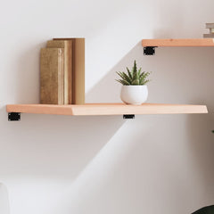 vidaXL Wall Shelf 60x50x(2-4) cm Untreated Solid Wood Oak 1