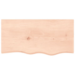 vidaXL Wall Shelf 80x40x(2-4) cm Untreated Solid Wood Oak 4