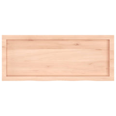 vidaXL Wall Shelf 100x40x(2-4) cm Untreated Solid Wood Oak 5
