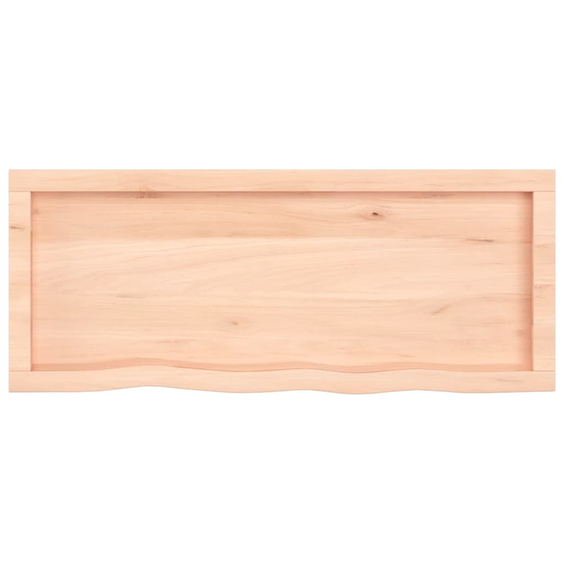 Wall Shelf 100x40x(2-4) cm Untreated Solid Wood Oak