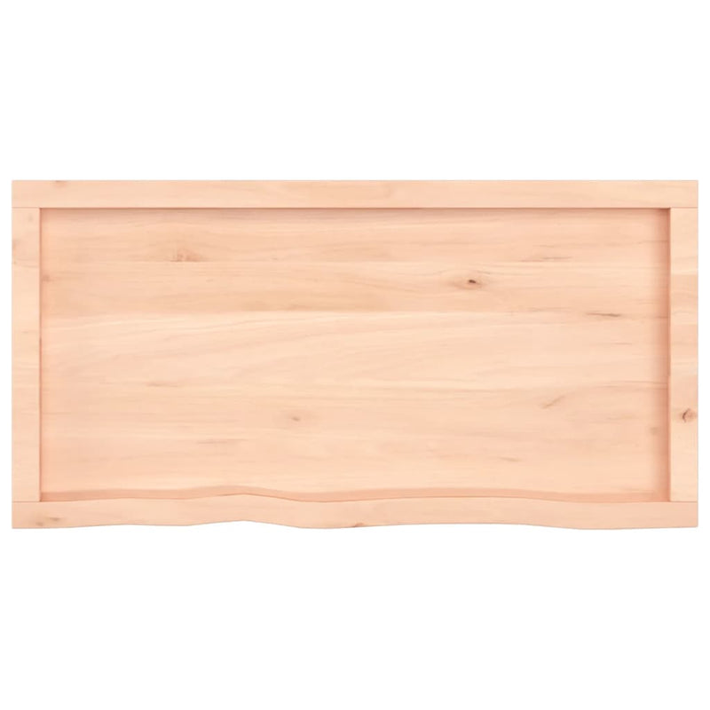 Wall Shelf 100x50x(2-4) cm Untreated Solid Wood Oak