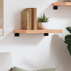 vidaXL Wall Shelf Light Brown 40x30x(2-4) cm Treated Solid Wood Oak 3