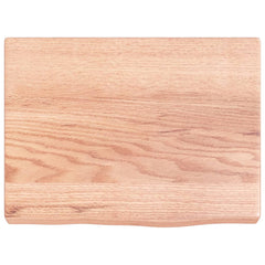 vidaXL Wall Shelf Light Brown 40x30x(2-4) cm Treated Solid Wood Oak 5