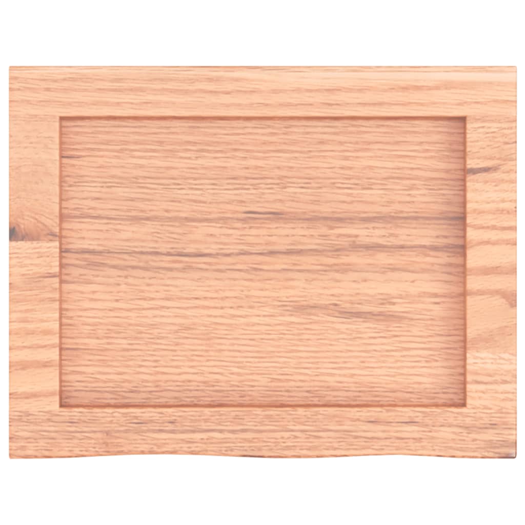 vidaXL Wall Shelf Light Brown 40x30x(2-4) cm Treated Solid Wood Oak 4