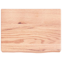 vidaXL Wall Shelf Light Brown 40x30x(2-6) cm Treated Solid Wood Oak 4