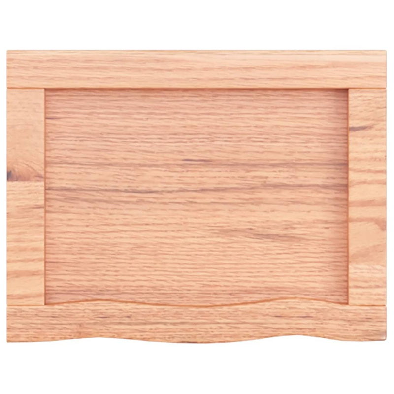 Wall Shelf Light Brown 40x30x(2-6) cm Treated Solid Wood Oak