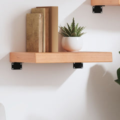 vidaXL Wall Shelf Light Brown 40x30x(2-6) cm Treated Solid Wood Oak 1