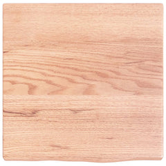 vidaXL Wall Shelf Light Brown 40x40x2 cm Treated Solid Wood Oak 4
