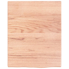 vidaXL Wall Shelf Light Brown 40x50x2 cm Treated Solid Wood Oak 4