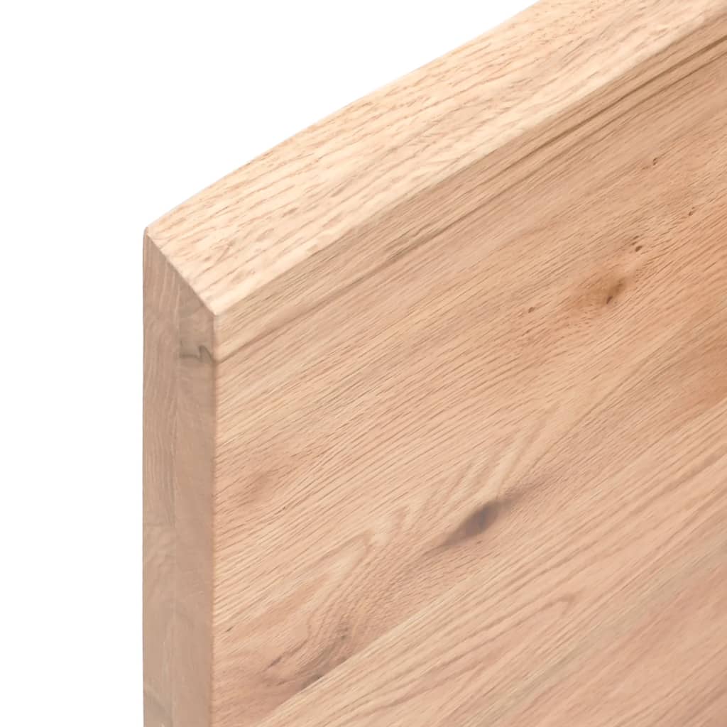 vidaXL Wall Shelf Light Brown 60x20x4 cm Treated Solid Wood Oak 6