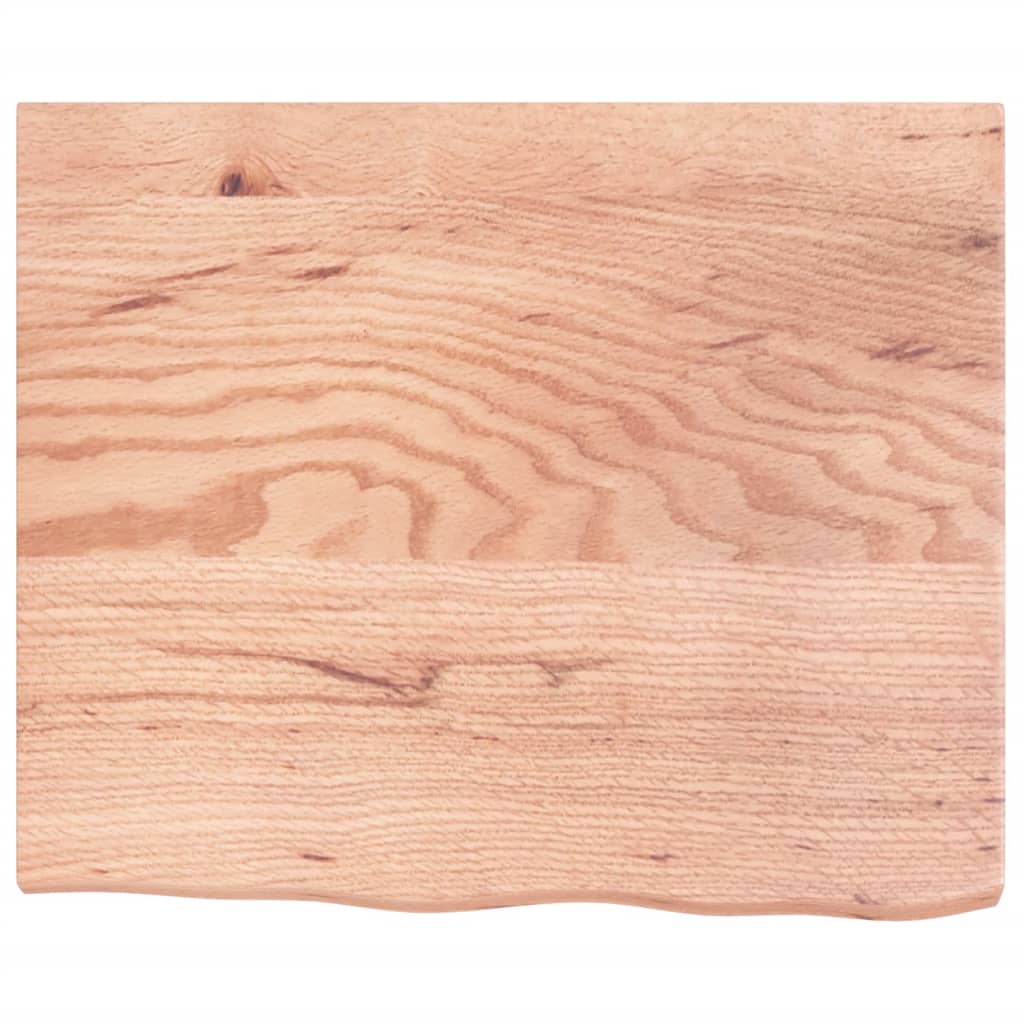 vidaXL Wall Shelf Light Brown 60x50x(2-4) cm Treated Solid Wood Oak 4