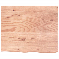 vidaXL Wall Shelf Light Brown 60x50x(2-4) cm Treated Solid Wood Oak 4