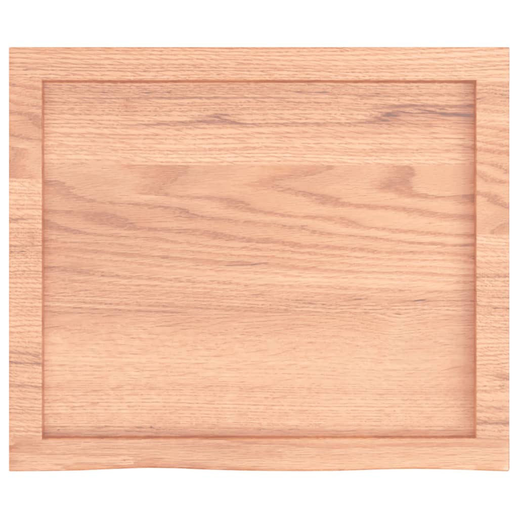 vidaXL Wall Shelf Light Brown 60x50x(2-4) cm Treated Solid Wood Oak 5