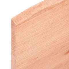 vidaXL Wall Shelf Light Brown 80x20x2 cm Treated Solid Wood Oak 6
