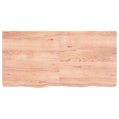 vidaXL Wall Shelf Light Brown 120x60x(2-6) cm Treated Solid Wood Oak 3