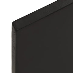 vidaXL Wall Shelf Dark Brown 60x40x2 cm Treated Solid Wood Oak 6
