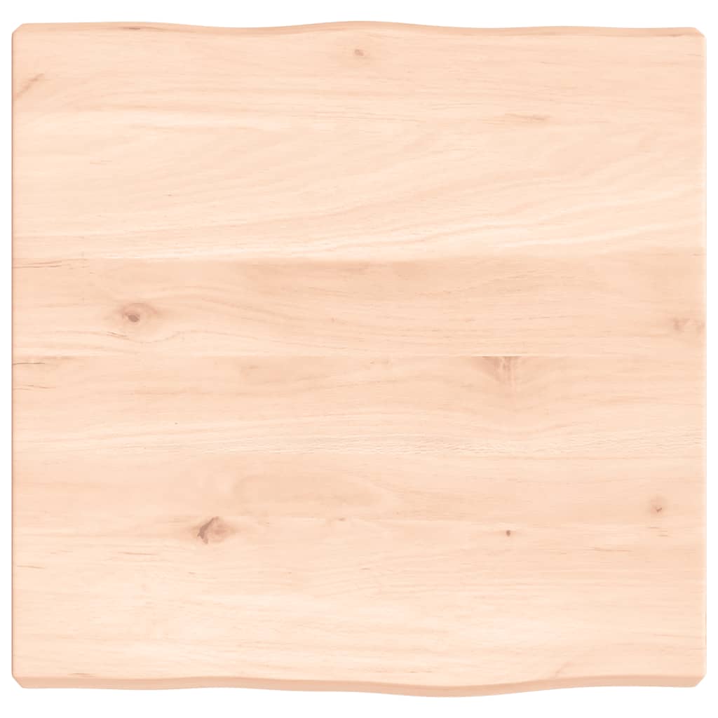 vidaXL Table Top 40x40x(2-4) cm Untreated Solid Wood Live Edge 2