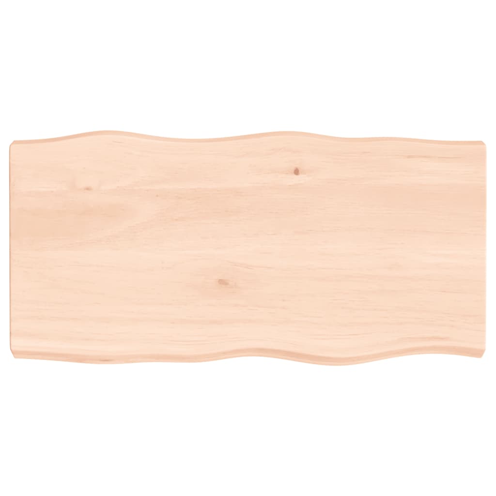 vidaXL Table Top 80x40x(2-6) cm Untreated Solid Wood Live Edge 2