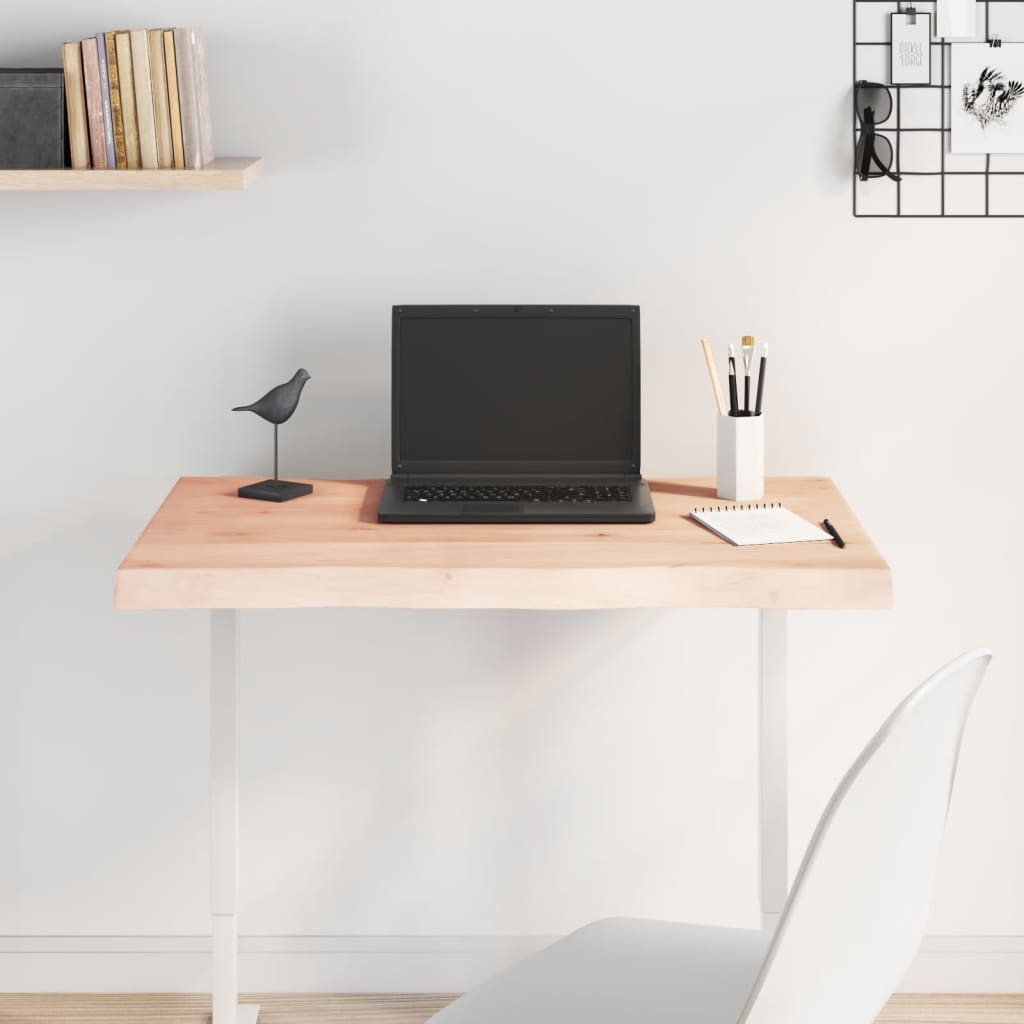 vidaXL Table Top 80x40x(2-6) cm Untreated Solid Wood Live Edge 3
