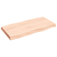 vidaXL Table Top 80x40x(2-6) cm Untreated Solid Wood Live Edge 4
