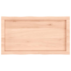 vidaXL Table Top 80x40x(2-6) cm Untreated Solid Wood Live Edge 5