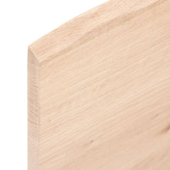 vidaXL Table Top 80x60x2 cm Untreated Solid Wood Oak Live Edge 6