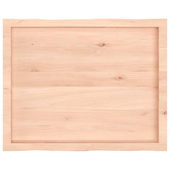 vidaXL Table Top 80x60x(2-4) cm Untreated Solid Wood Live Edge 5