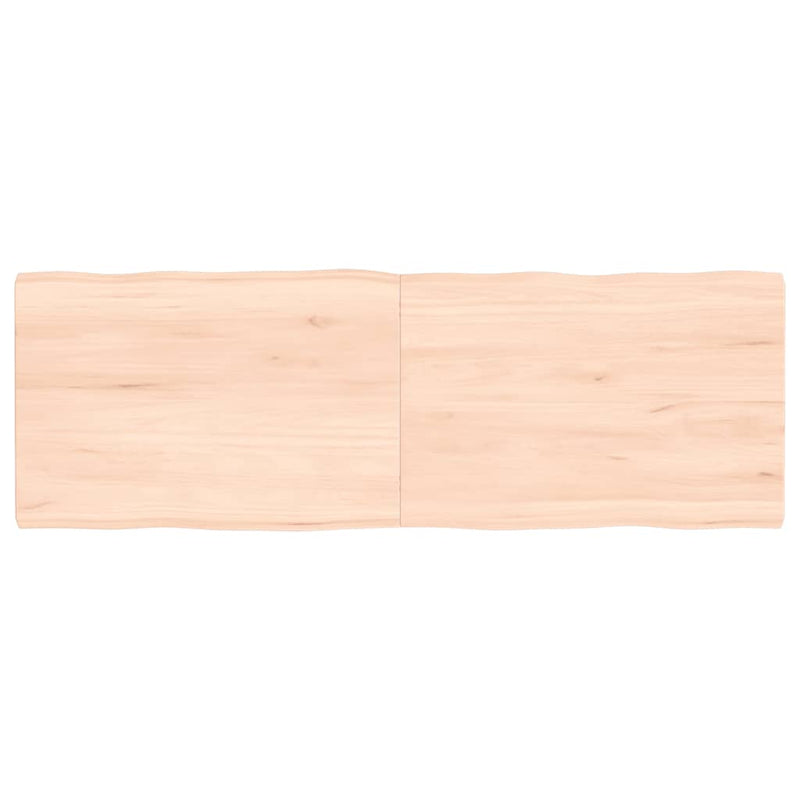 Table Top 120x40x(2-4) cm Untreated Solid Wood Live Edge