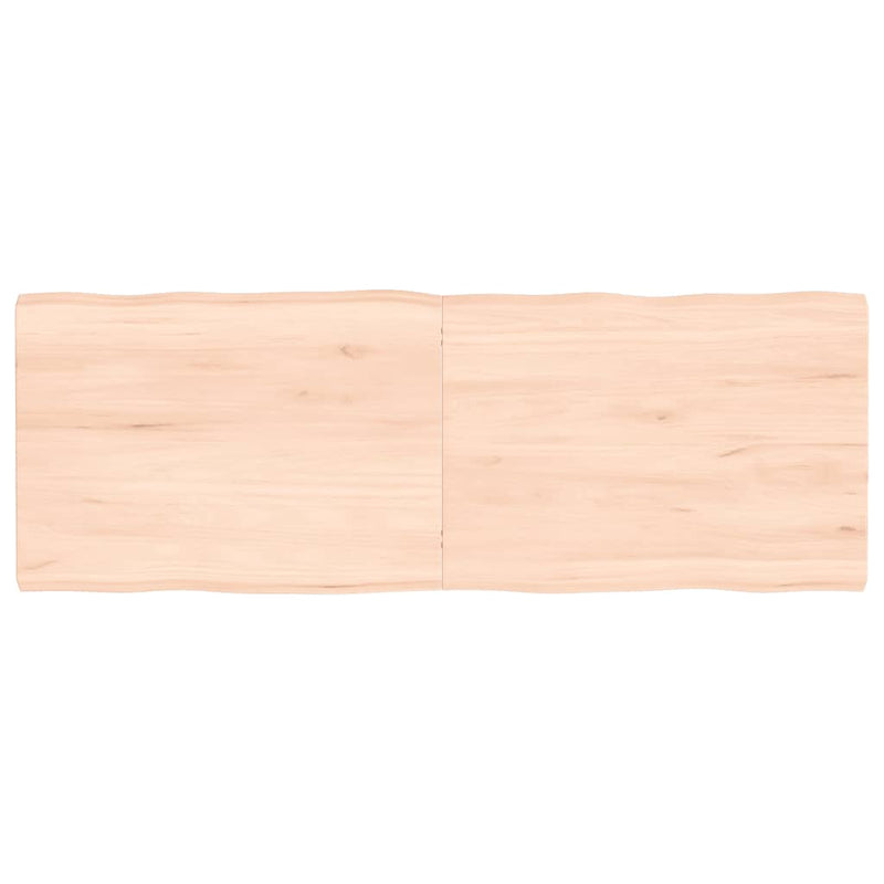 Table Top 140x50x(2-4) cm Untreated Solid Wood Live Edge