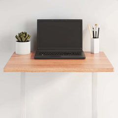 Table Top Solid Wood Oak Live Edge Light Brown Depth 50 cm 60 cm 2 cm
