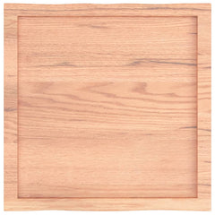 vidaXL Table Top Light Brown 60x60x(2-4) cm Treated Solid Wood Live Edge 5