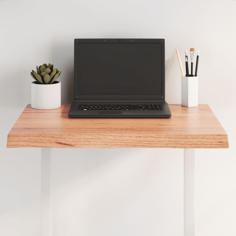 Table Top Light Brown Live Edge