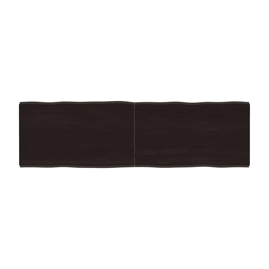 Table Top Dark Brown Live Edge