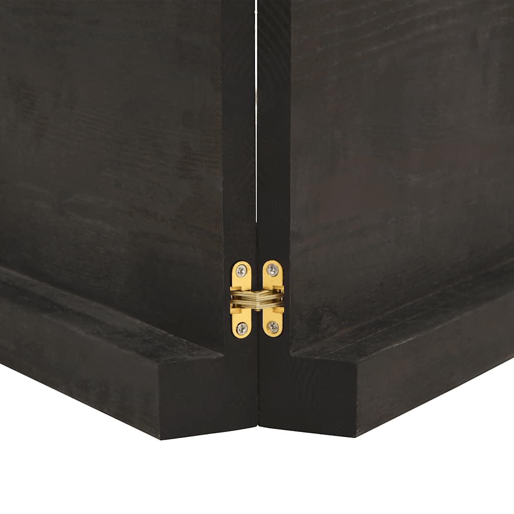 vidaXL Table Top Dark Brown 140x50x(2-6) cm Treated Solid Wood Live Edge 4