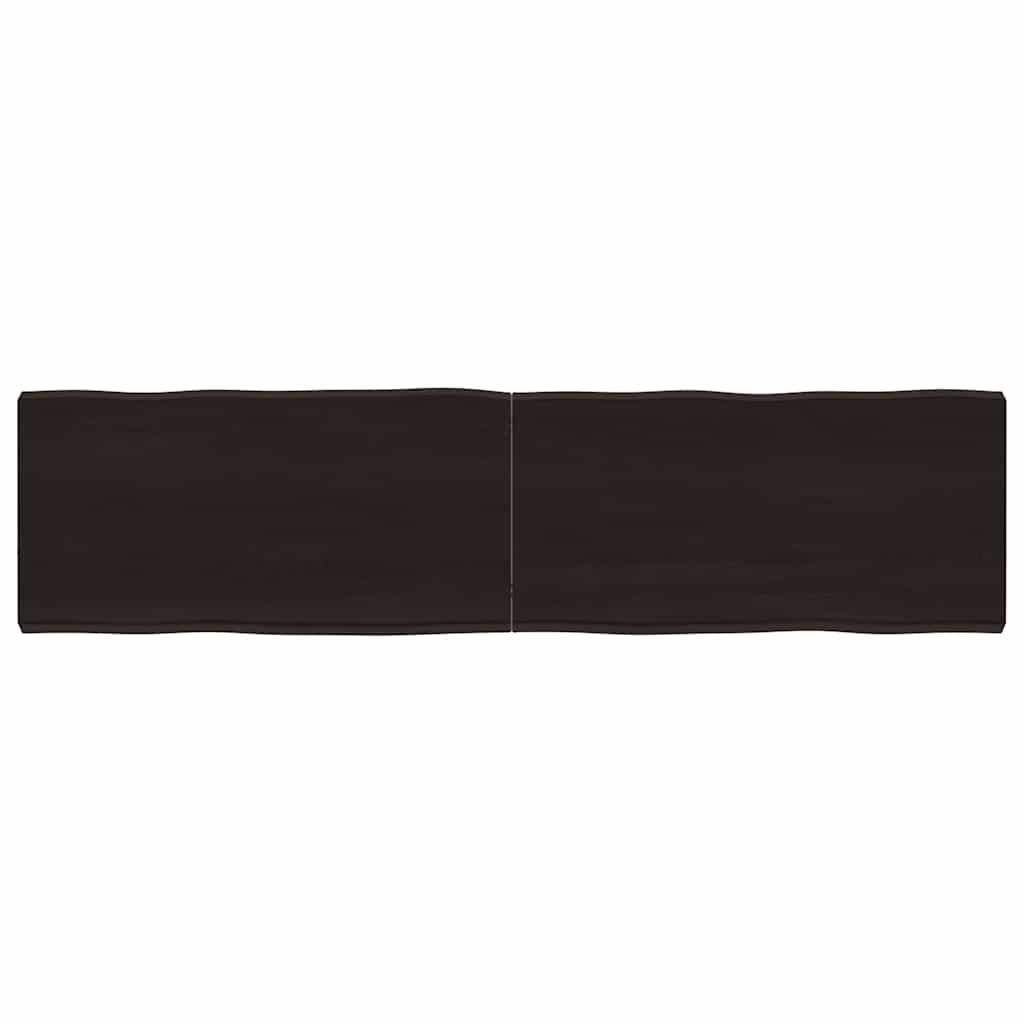 Table Top 100x40x(2-6) Live Edge Dark Brown