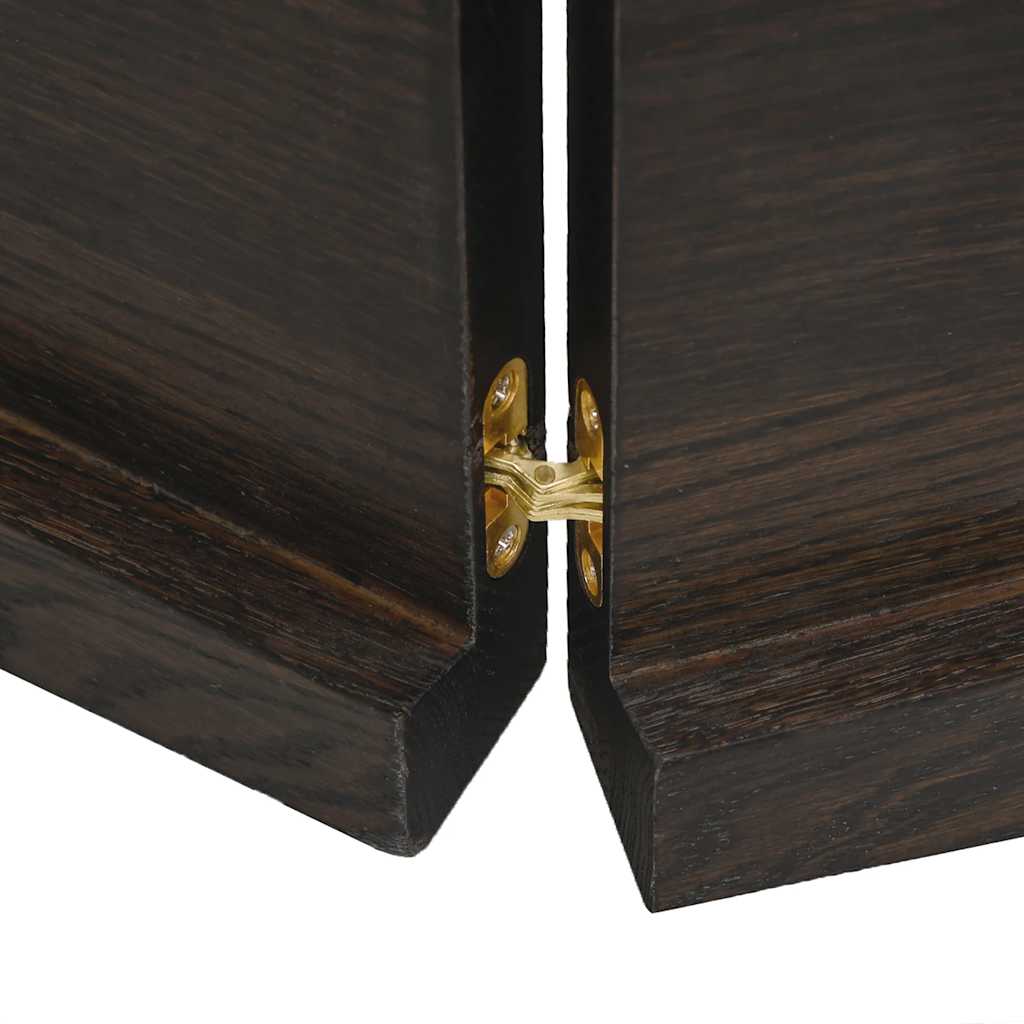 vidaXL Table Top Dark Brown 180x50x(2-4) cm Treated Solid Wood Live Edge 4